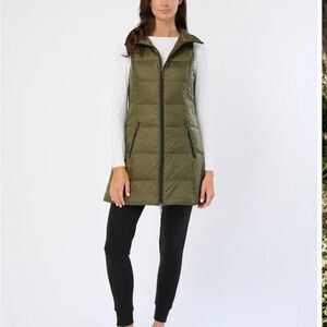 Anorak Long metallic down vest